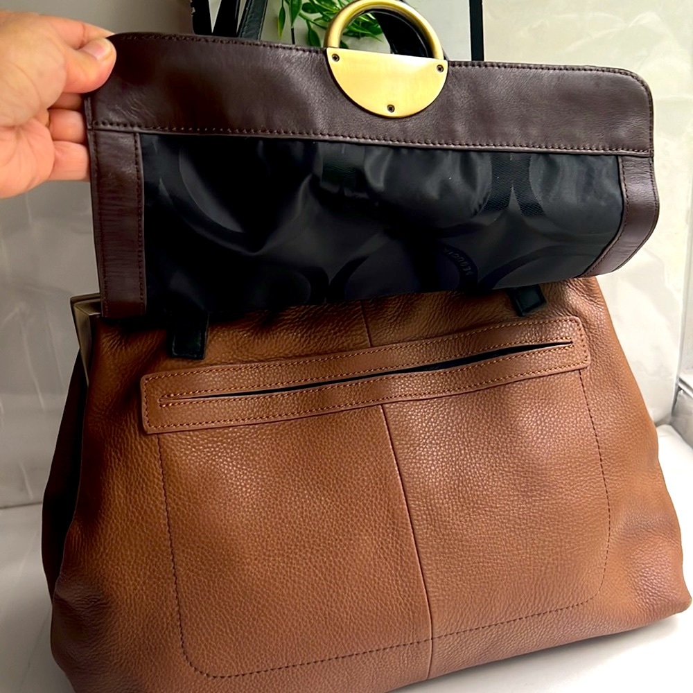 stunning SEQUOIA Paris brown leather bag - Picture 2 of 13